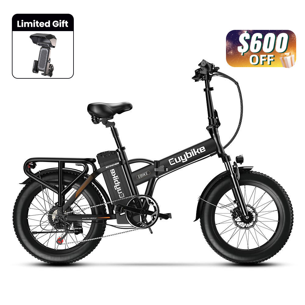 Euybike F6B Black Foldable eBike Holiday Sales