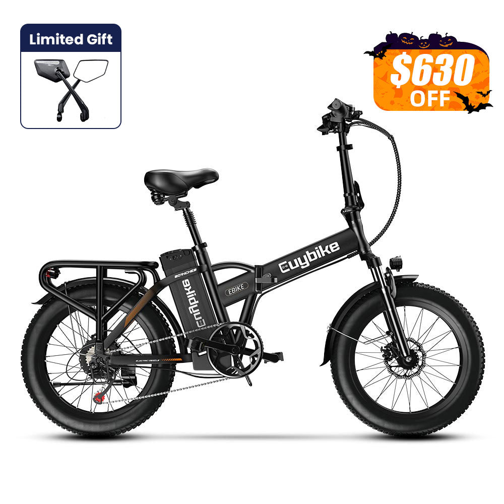 Euybike F6B Black Folding Electric Bike Halloween Sale
