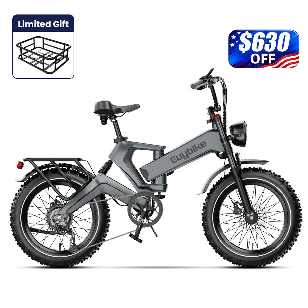 Euybike K6 Pro 2 0 Grey Long Range Electric bike Labor Day Sale