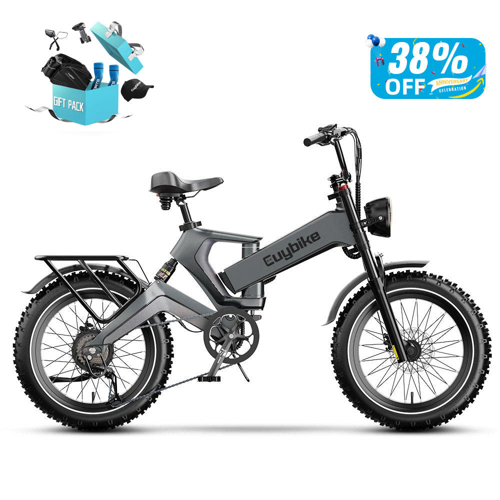 Fat Tire Electric Bike 88 Miles Folding Long Range E-bike – euybike