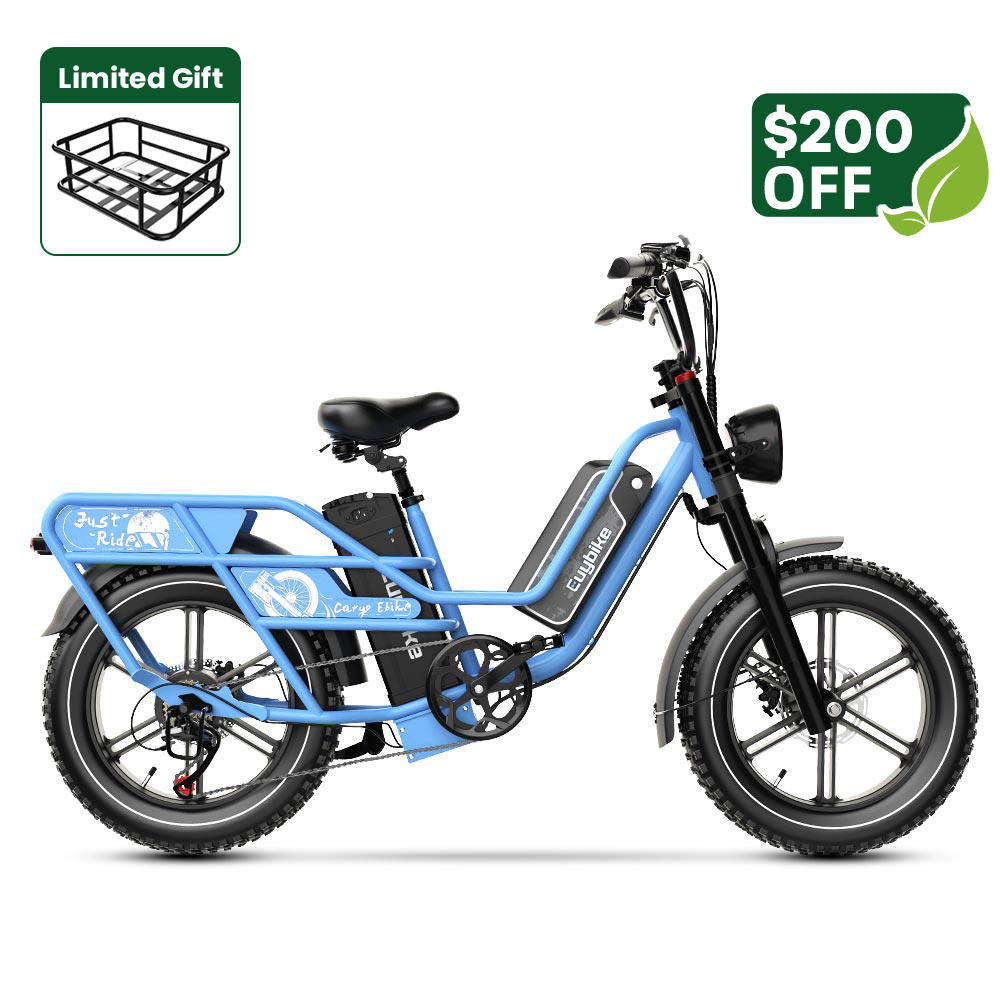 Euybike W1 Blue Dual Battery eBike Spring Sales