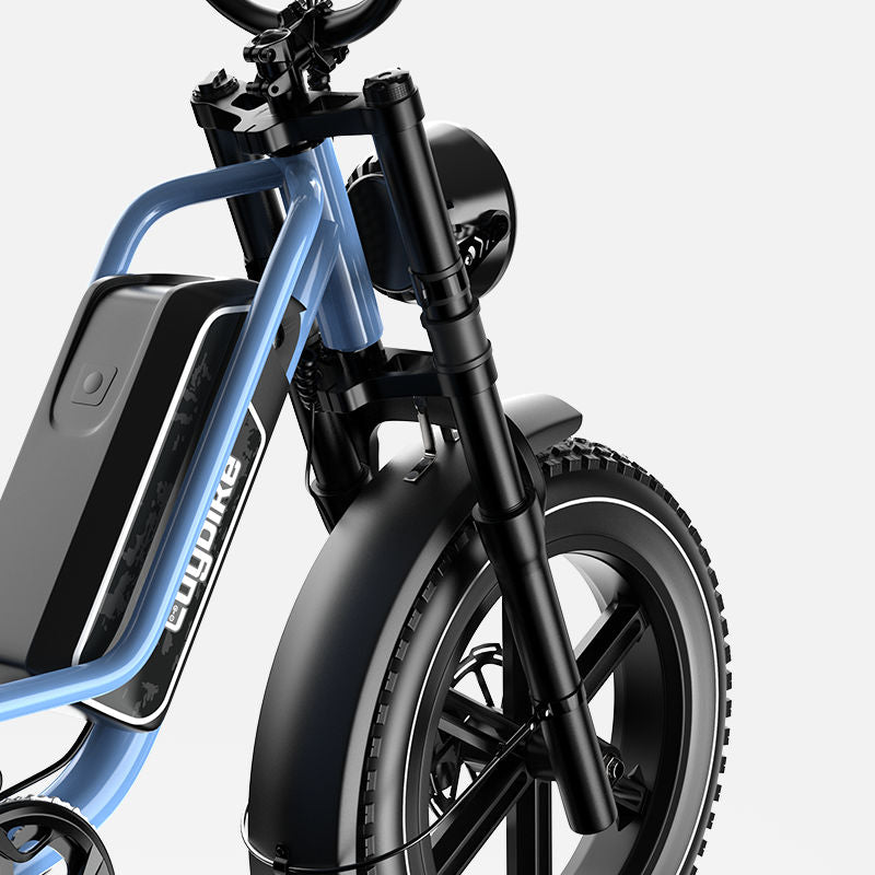 Euybike W1 Dual Battery Cargo Ebike Front Fork