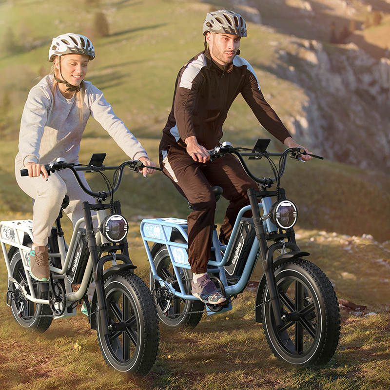Euybike W1 Dual Battery Ebike Riding