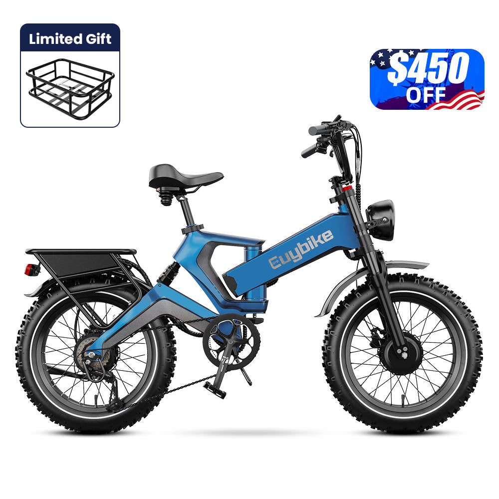 K6 Pro Max Blue Dual Motor Electric Bike Memorial Day Sales