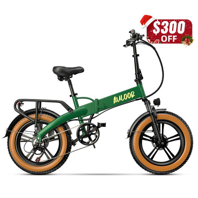 Auloo NXB Green Electric Bike Christmas Sale