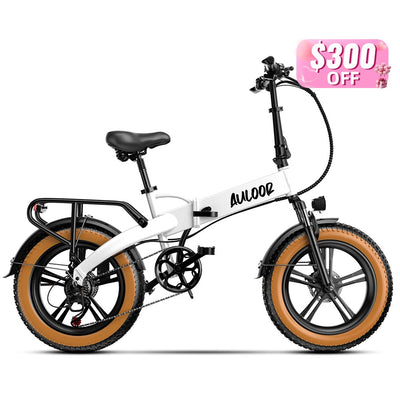 Auloor NXB White Electric Bike Valentine’s Day Sale