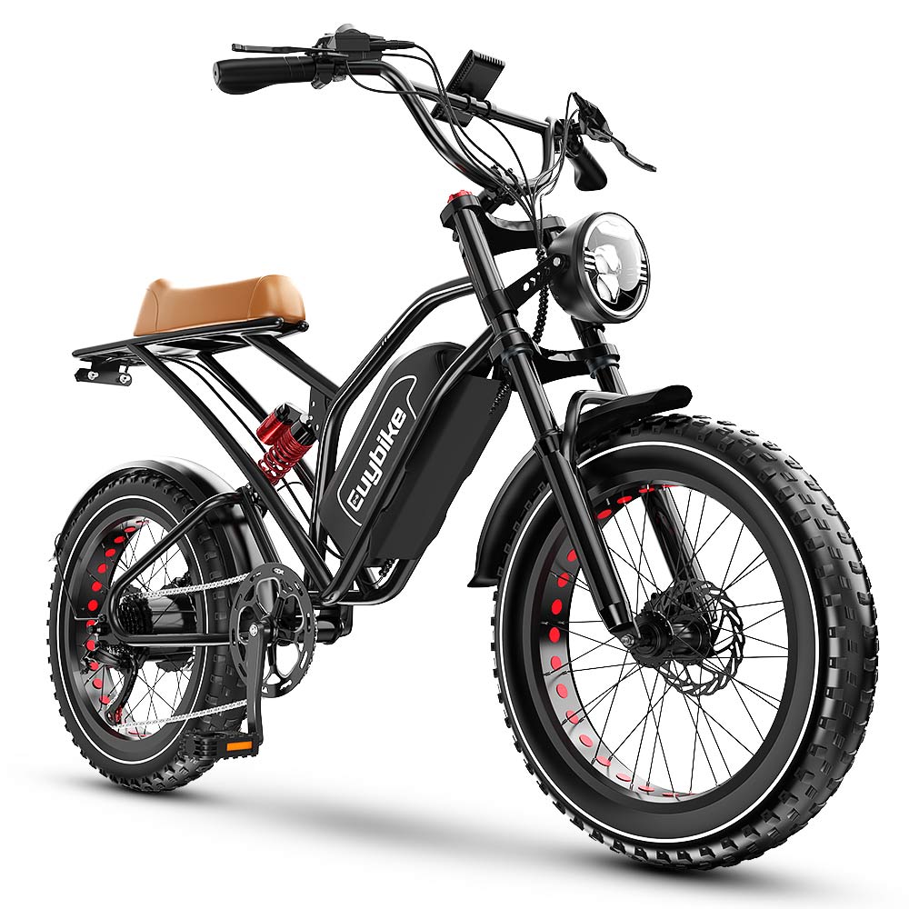 Moped Style Electric Bike | Electric Moped with Pedals | Euy S4