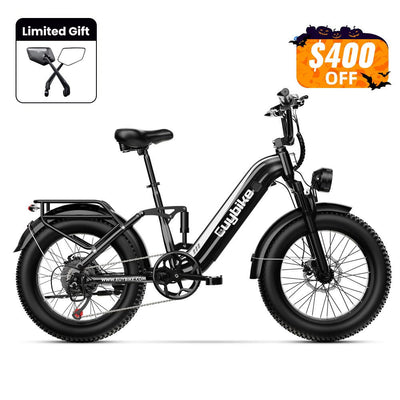 Euybike C3 Black Full Suspension EBike Halloween Sales