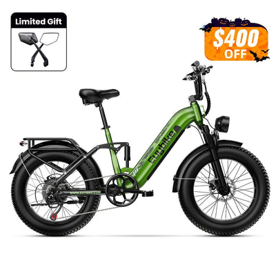 Euybike C3 Green Full Suspension EBike Halloween Sales