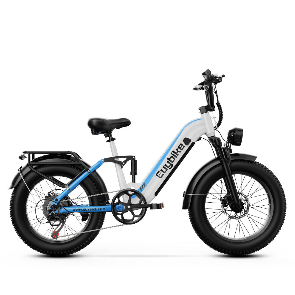 Euybike C3 White Full Suspension Ebike