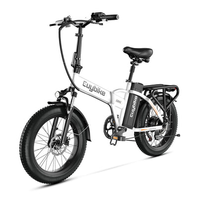 Euybike F6-B White Fat Tire Ebike