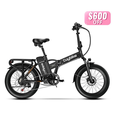 Euybike F6B Black Foldable Electric Bike Mother's Day Sales