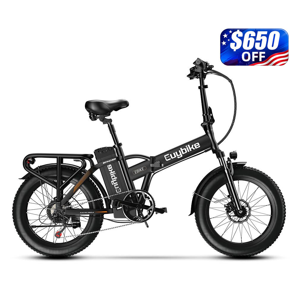 Euybike F6B Black Folding Ebike Labor Day Sale