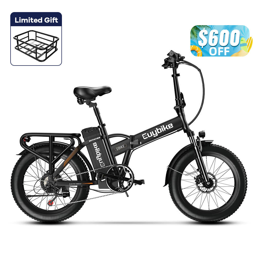 Euybike F6B Black Folding Electric Bike Summer Sales