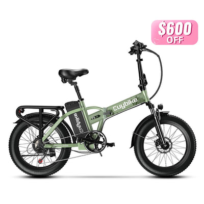 Euybike F6B Green Foldable Electric Bike Mother's Day Sales