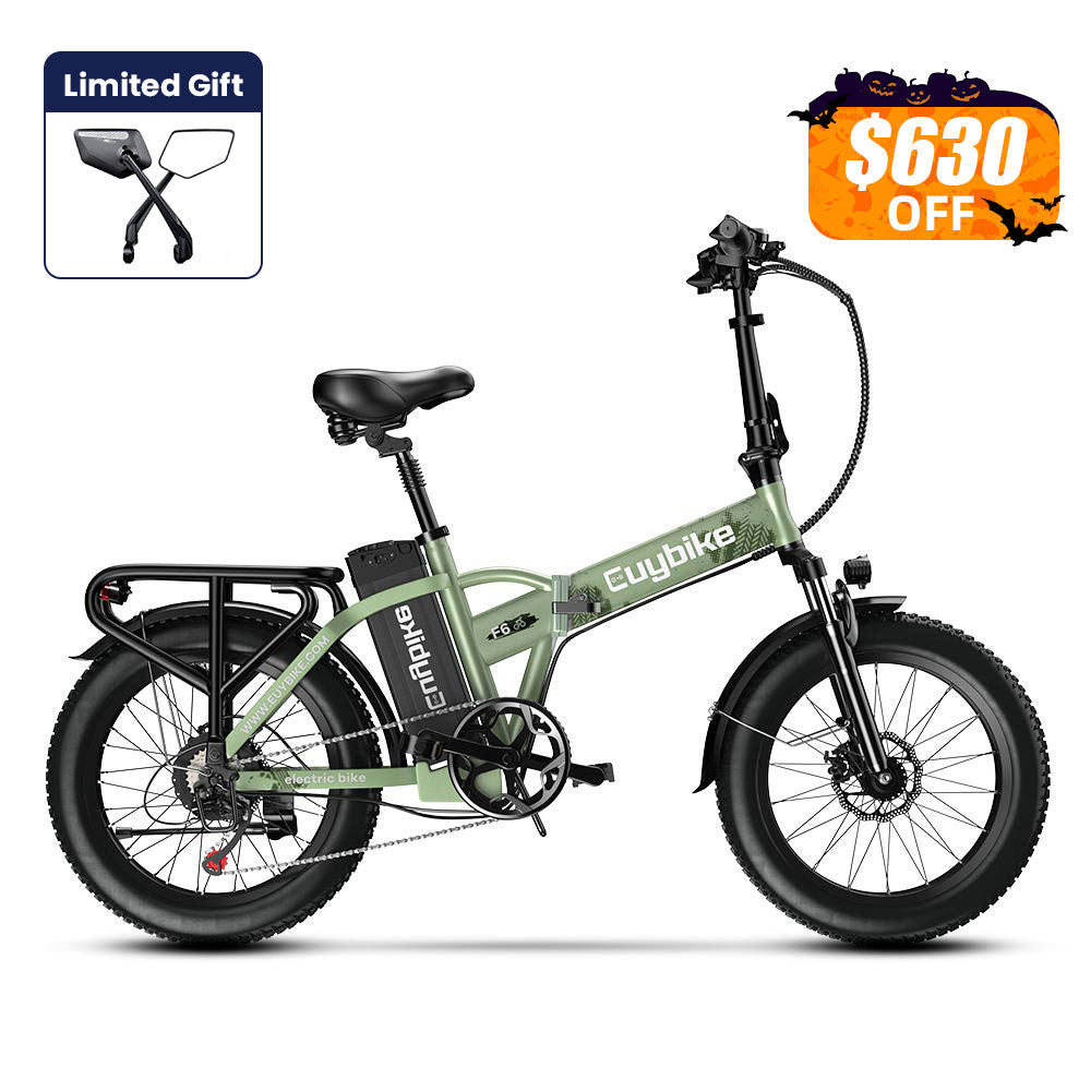 Euybike F6B Green Folding Electric Bike Halloween Sale