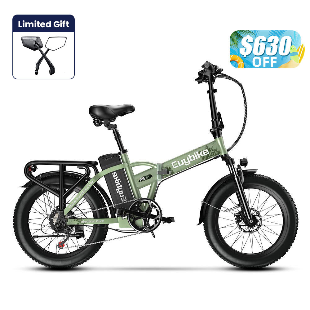 Euybike F6B Green Folding Electric Bike Summer Deal