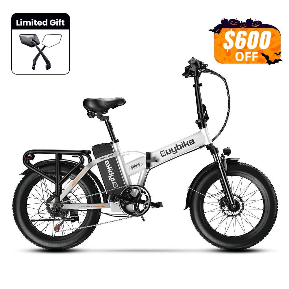 Euybike F6B White Electric Bike Halloween Sales