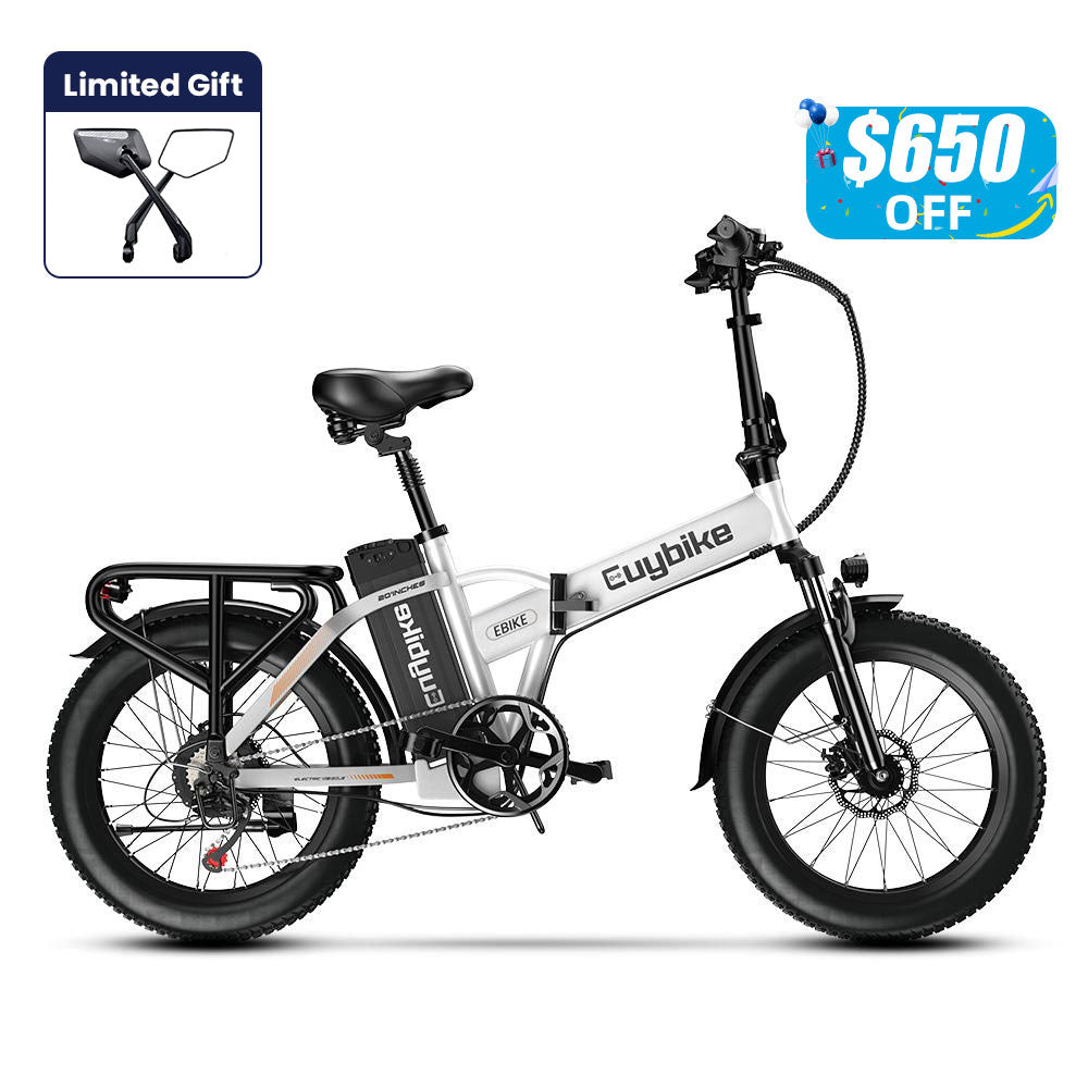 Euybike F6B White Foldable Electric Bike Prime Day Deal