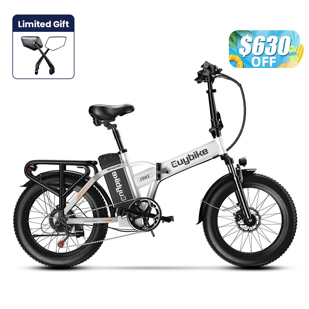 Euybike F6B White Folding Electric Bike Summer Deal