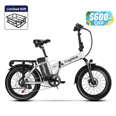 Euybike F6B White Folding Electric Bike Summer Sales
