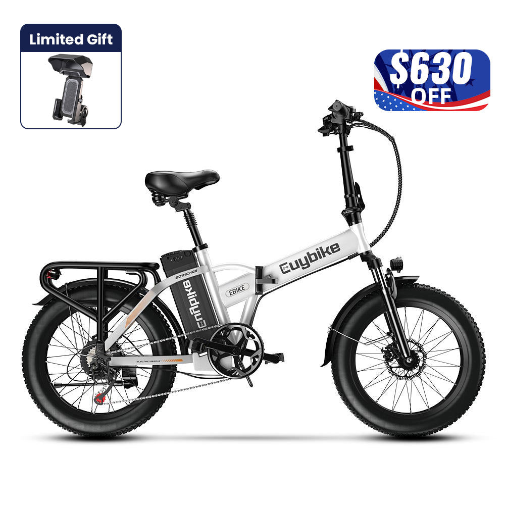 Euybike F6B White Folding eBike 4th of July Sales