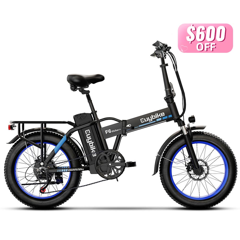 Euybike F6F Black Foldable Electric Bike Mother's Day Sales