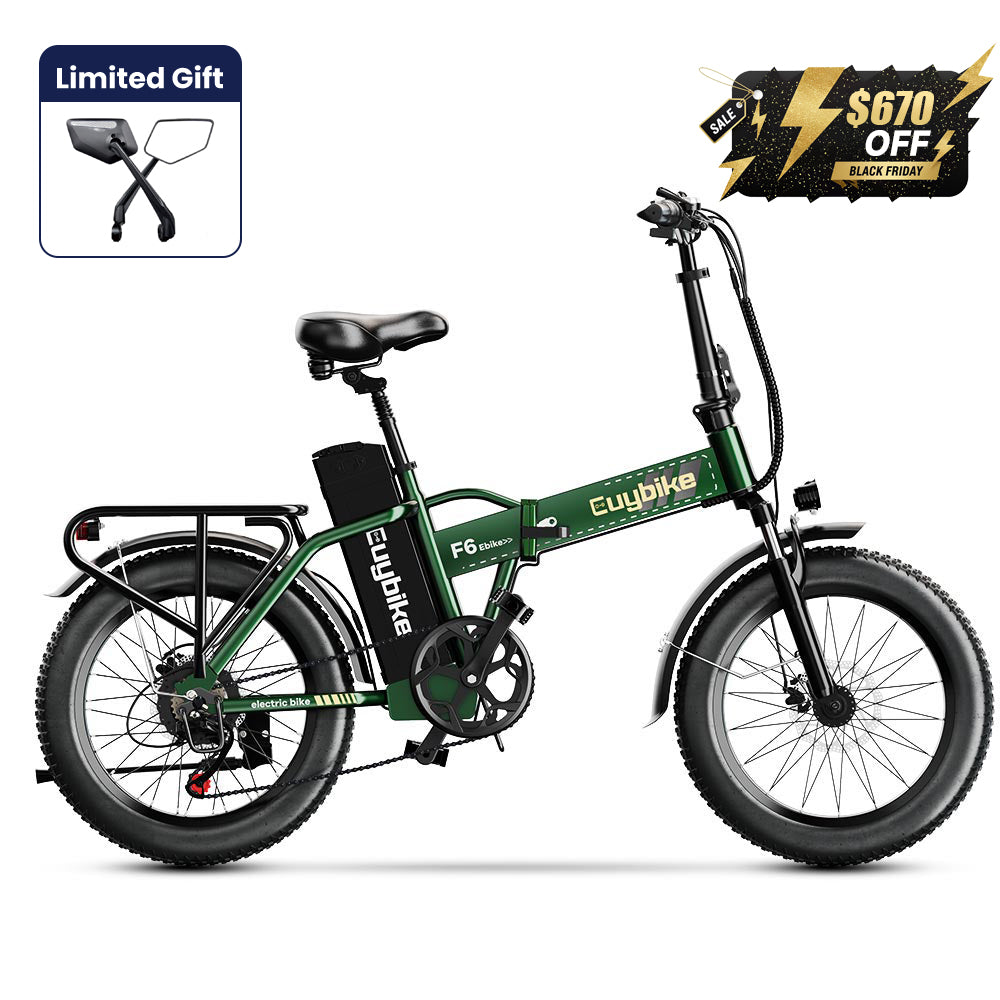 Euybike F6F Green Bike Black Friday Ebike Deals