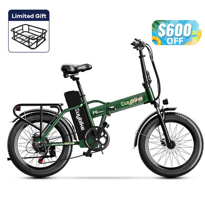 Euybike F6F Green Folding Electric Bike Summer Sales