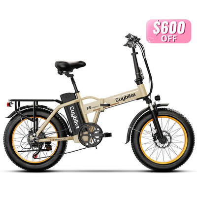 Euybike F6F Khaki Foldable Electric Bike Mother's Day Sales