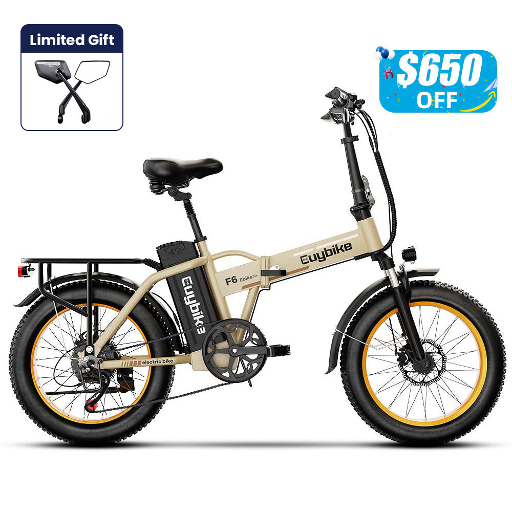Euybike F6F Khaki Foldable Electric Bike Prime Day Deal