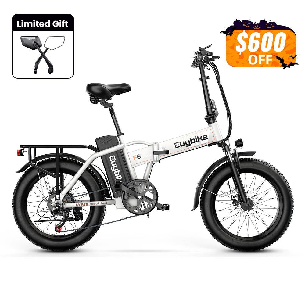 Euybike F6F White Electric Bike Halloween Sales