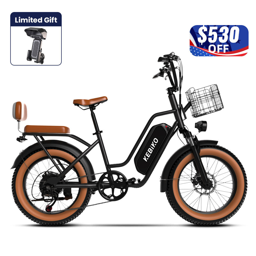 Euybike F8 Black Step Thru eBike 4th of July Sales