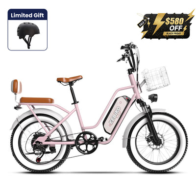 Euybike F8 Pink Step Thru Bike Black Friday Ebike Deals