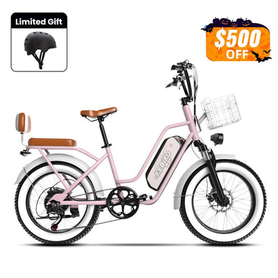Euybike F8 Pink Step Thru EBike Halloween Sales