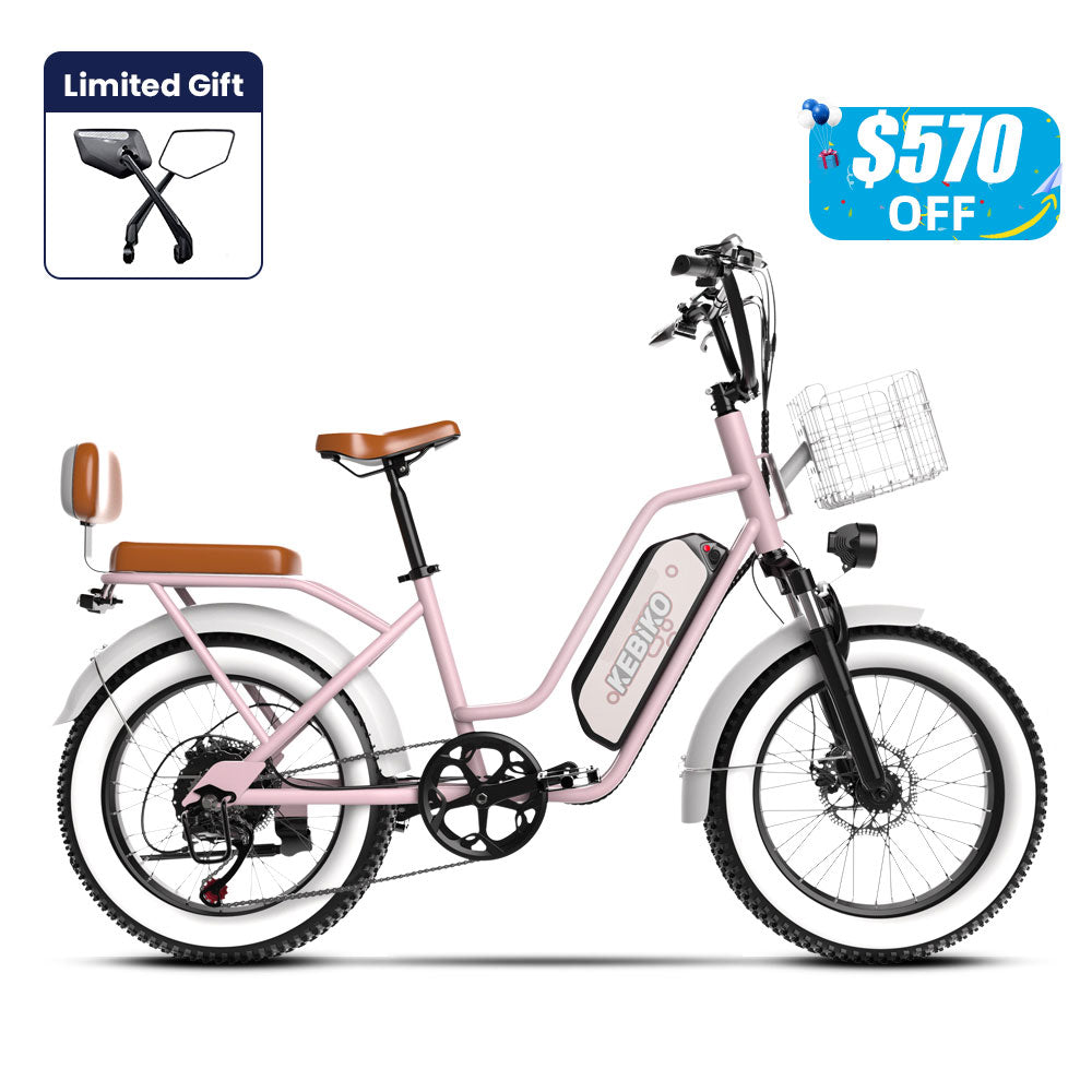 Euybike F8 Pink Step Thru Electric Bike Prime Day Deal