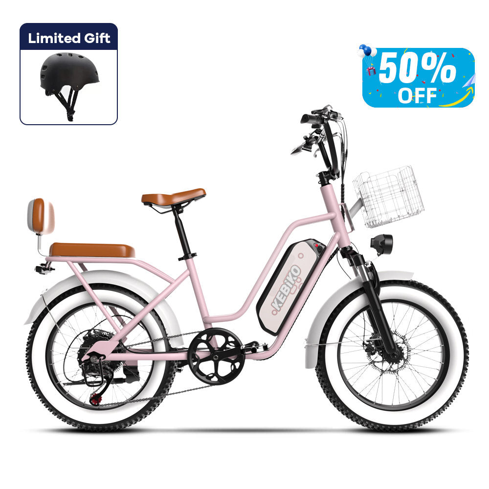 Euybike F8 Pink Step Thru Electric Bike Prime Day Sale