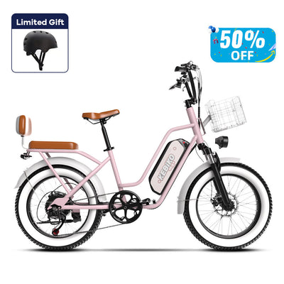 Euybike F8 Pink Step Thru Electric Bike Prime Day Sale