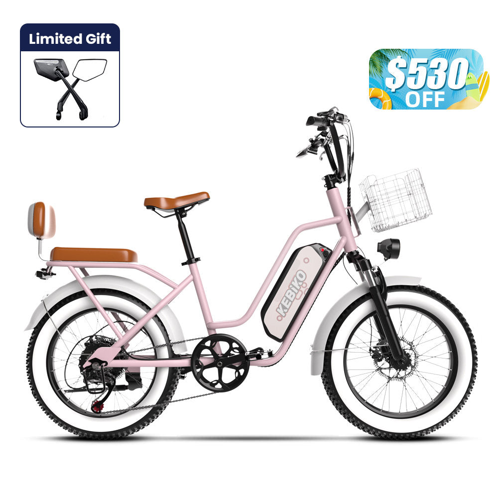 Euybike F8 Pink Step Thru Electric Bike Summer Deal
