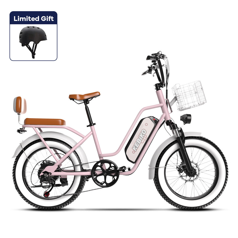 Euybike F8 Pink Step Thru Electric Bike Summer Sale