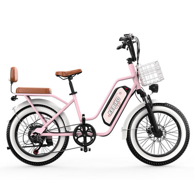 Euybike F8 Pink Step Thru Electric Bike