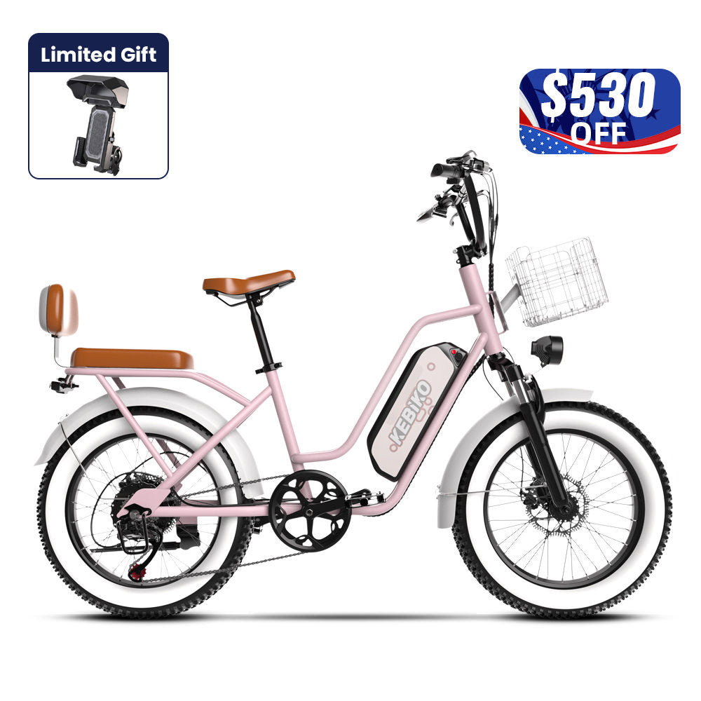 Euybike F8 Pink Step Thru eBike 4th of July Sales