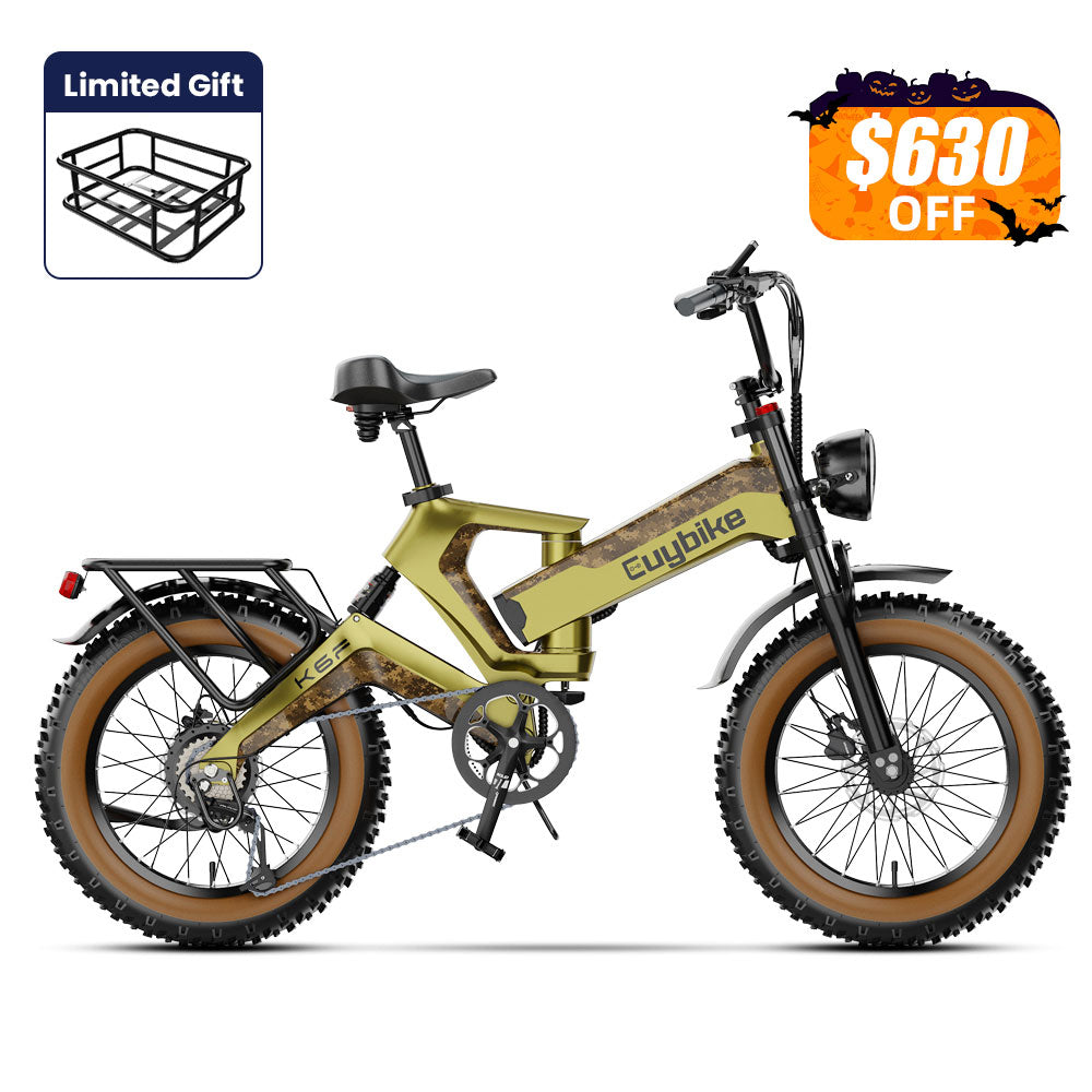 Euybike K6 Pro 2 0 Camo Gold Fat Tire Electric Bike Halloween Sale