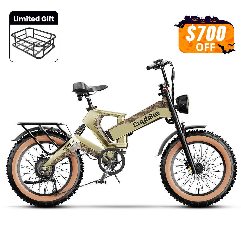 Fat Tire Electric Bike 88 Miles Folding Long Range E-bike – euybike