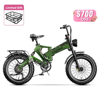 Euybike K6 Pro Green Electric Bike Mother's Day Sales
