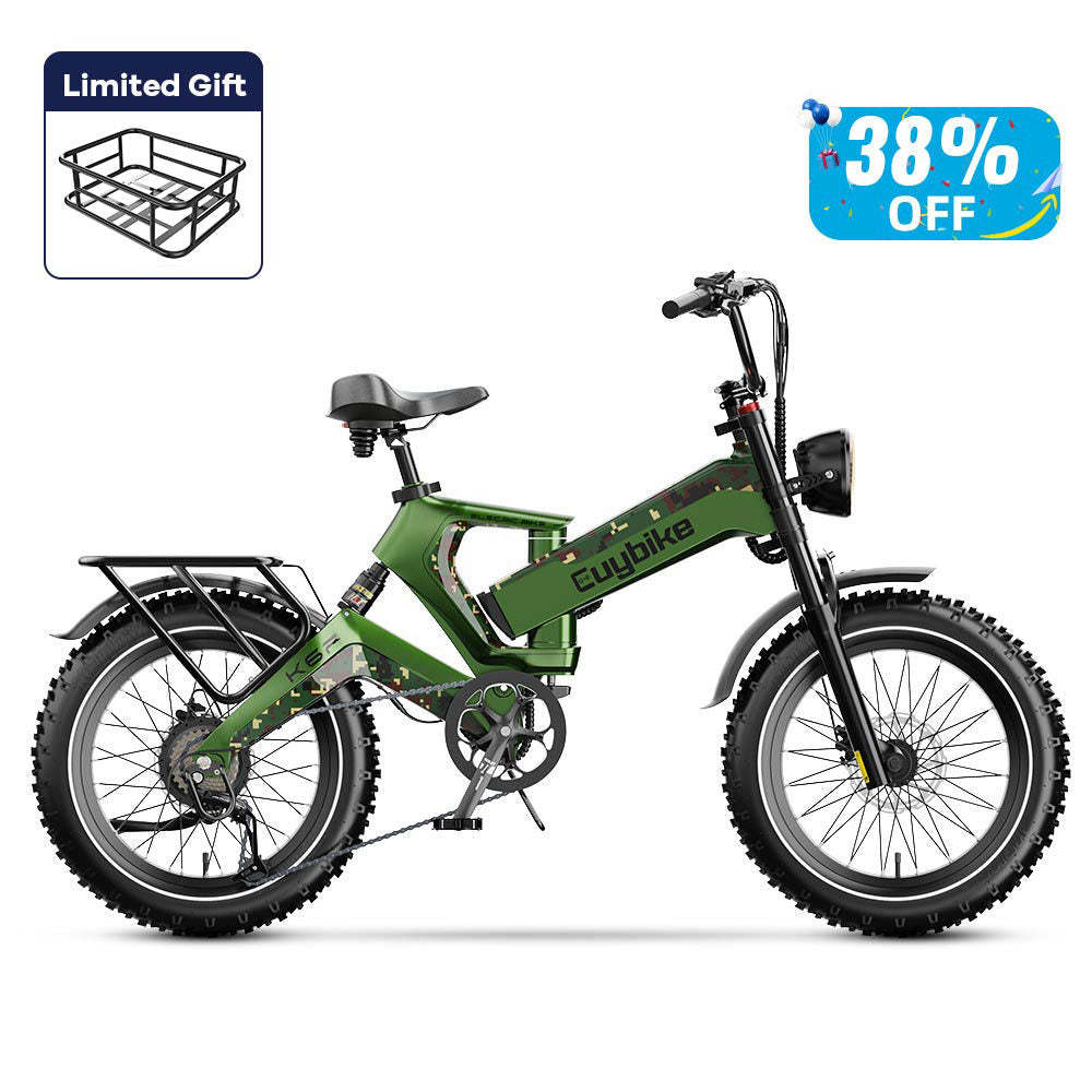 Euybike K6 Pro Green Electric Bike Prime Day Sales