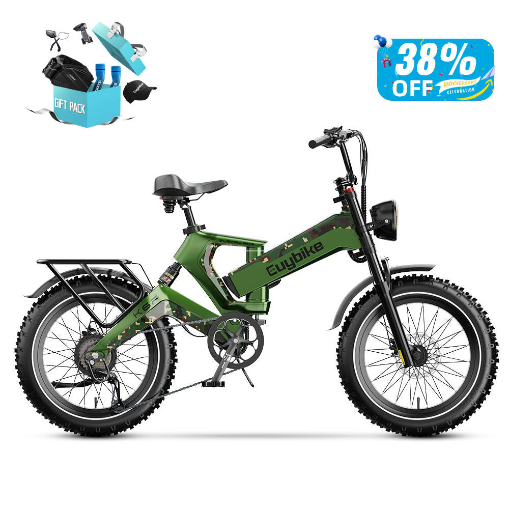 Euybike K6 Pro Green Fat Tire Electric Bike For Sale