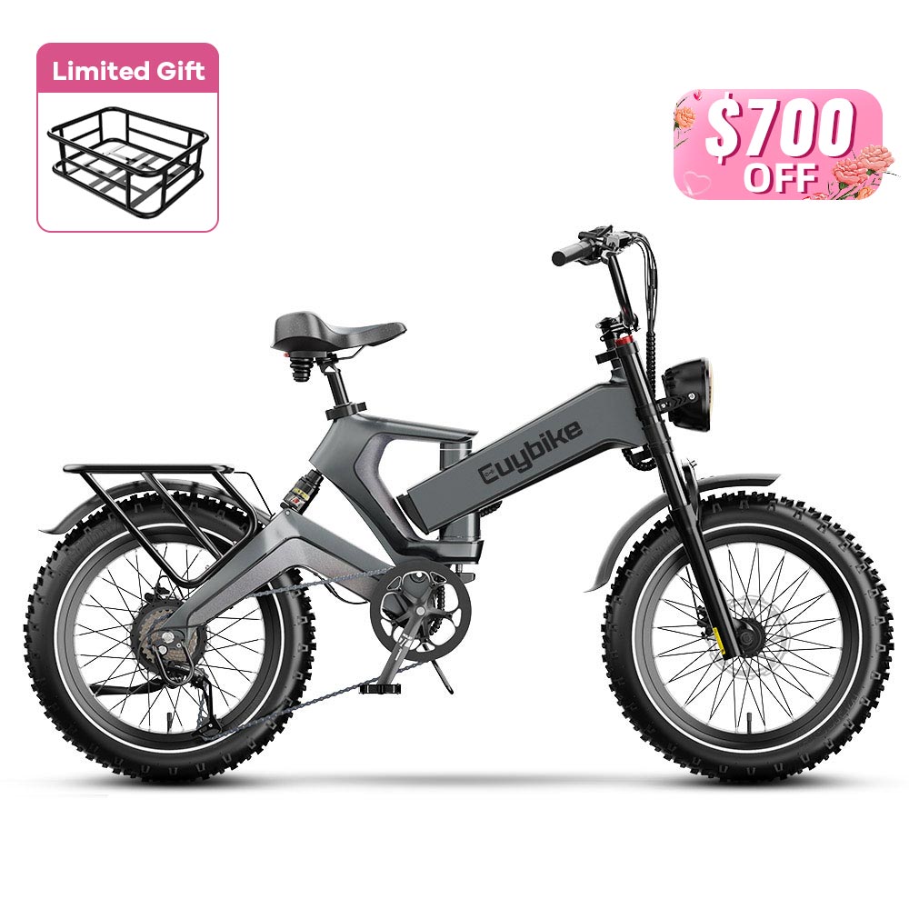 Euybike K6 Pro Grey Electric Bike Mother's Day Sales