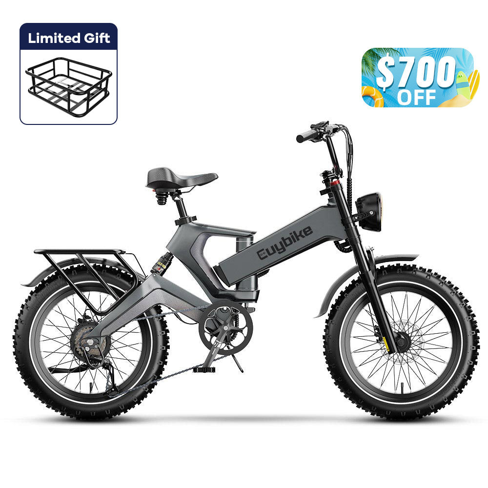 Euybike K6 Pro Grey Electric Bike Summer Sale