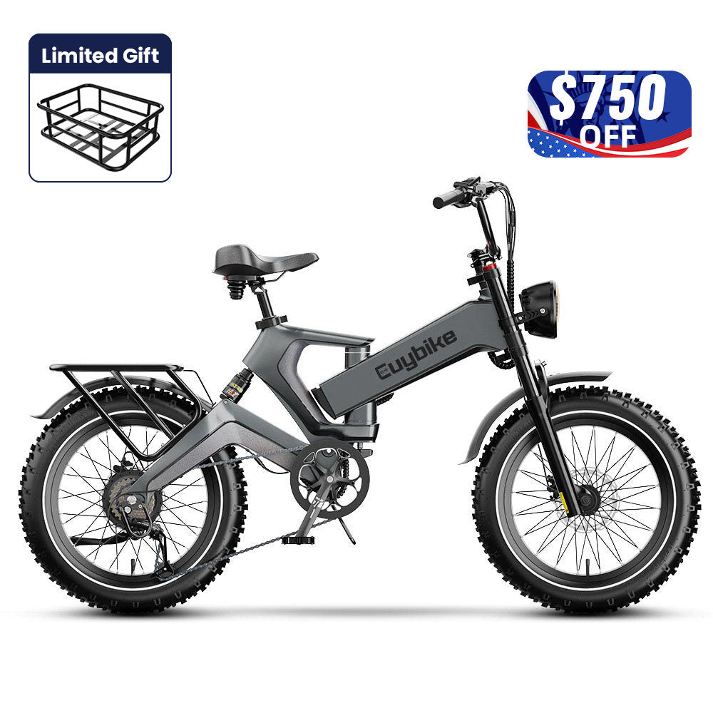 Euybike K6 Pro Grey Long Range eBike 4th of July Sales